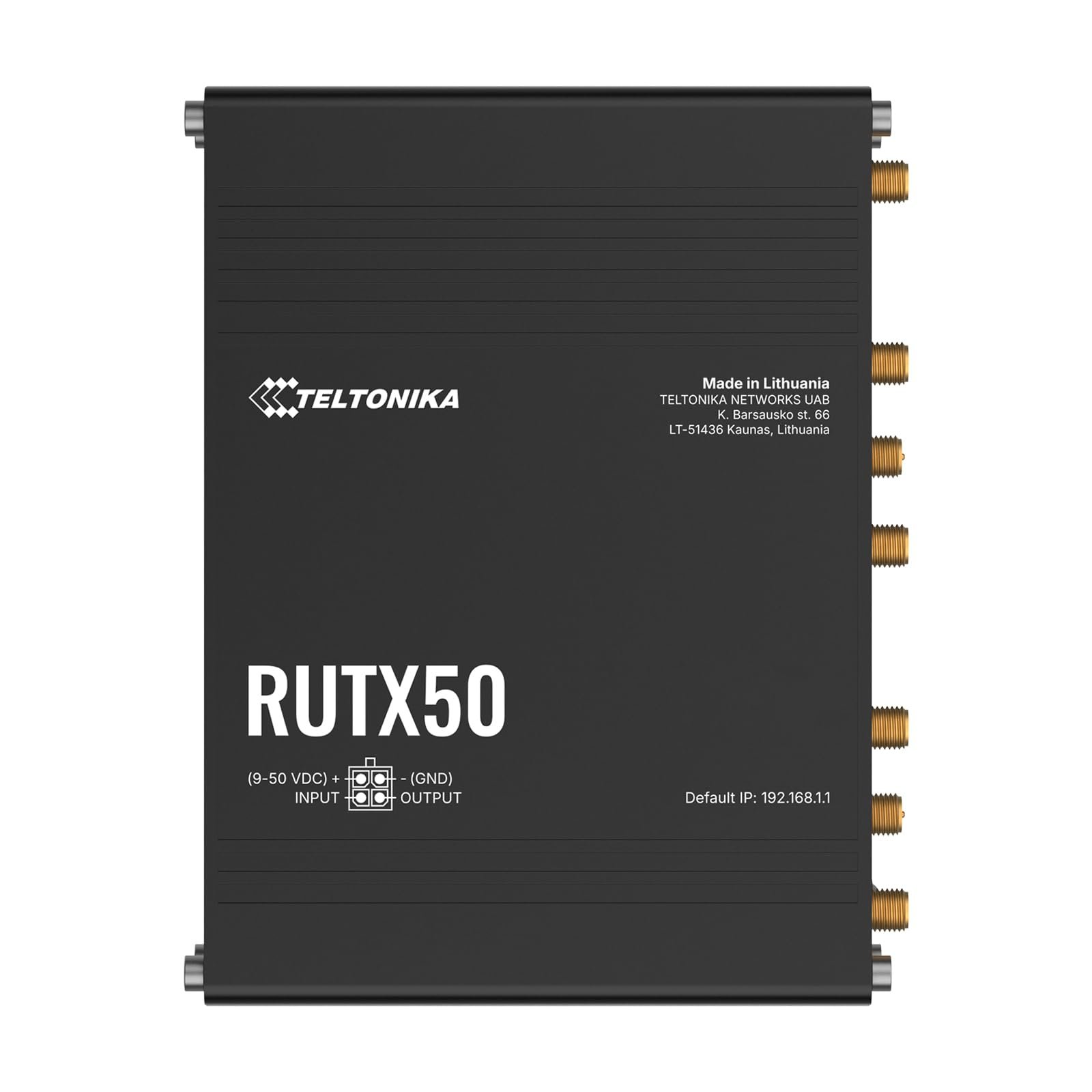 51i3fdXI5fL Teltonika RUTX50 5G Industrial Router, Dual SIM, WiFi, Ethernet, RMS – Bild 1