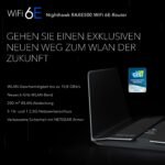 NETGEAR Nighthawk RAXE500 WiFi 6E Router, bis 10,8 Gbit/s, 275 m² – Bild 2