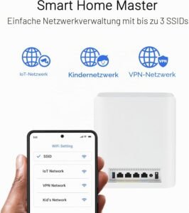 ASUS ZenWiFi BT8 WiFi 7 AiMesh Router, Tri-Band, 3er-Pack – Bild 20