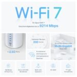 TP-Link Deco BE65 WiFi 7 Mesh Set, 3er-Pack, Tri-Band, 4× 2.5G Ports – Bild 4